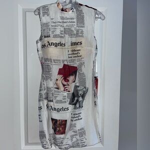 Mac Duggal Newspaper dress
